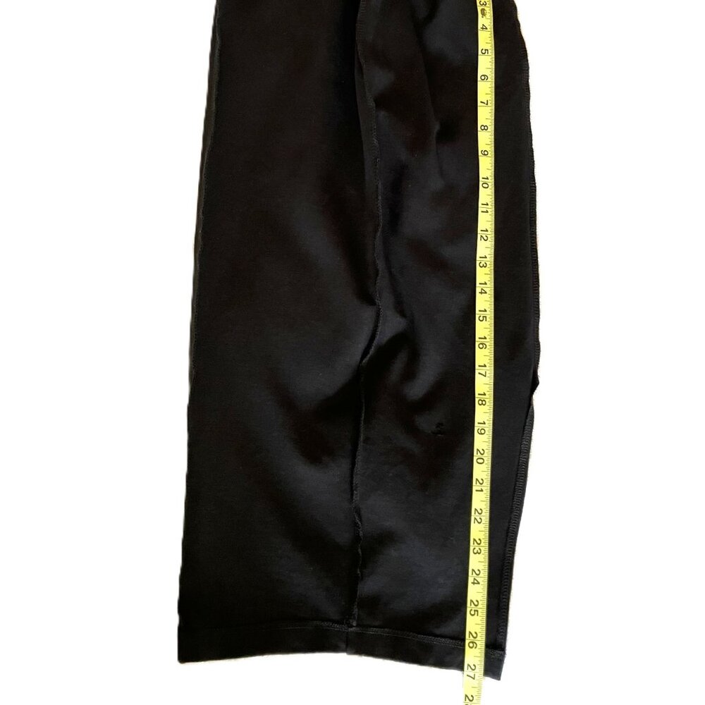 GUESS Los Angeles Deep V Midi Dress XS Black Stretchy Open Back Golden Buttons - Picture 9 of 11